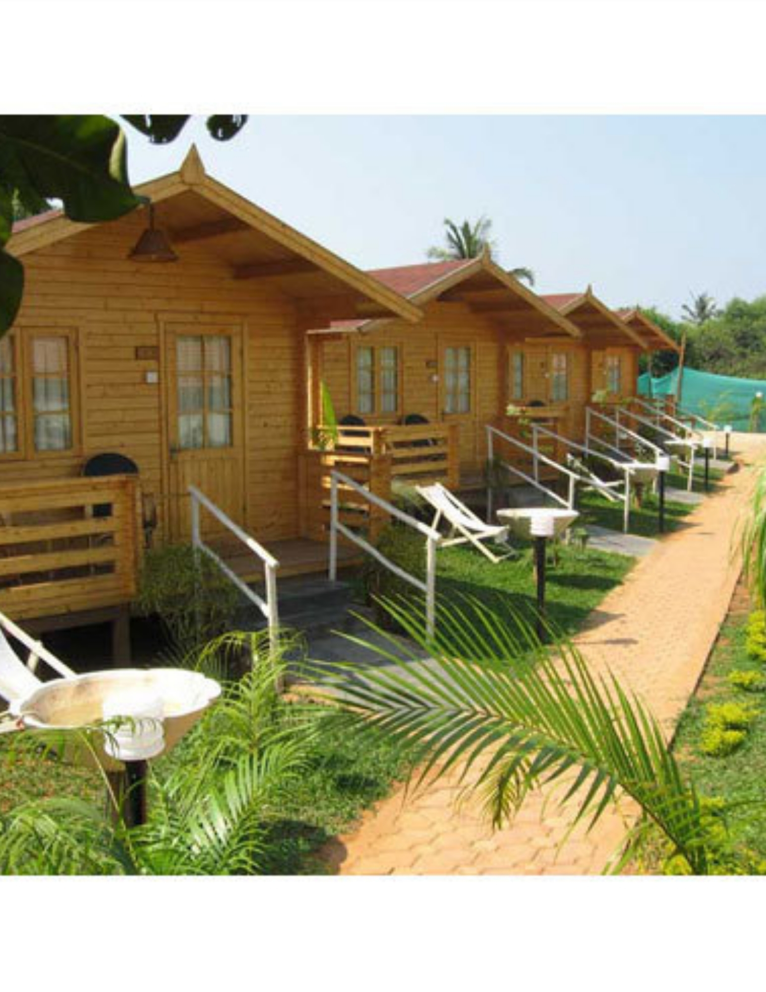 hill resort with prefab rooms