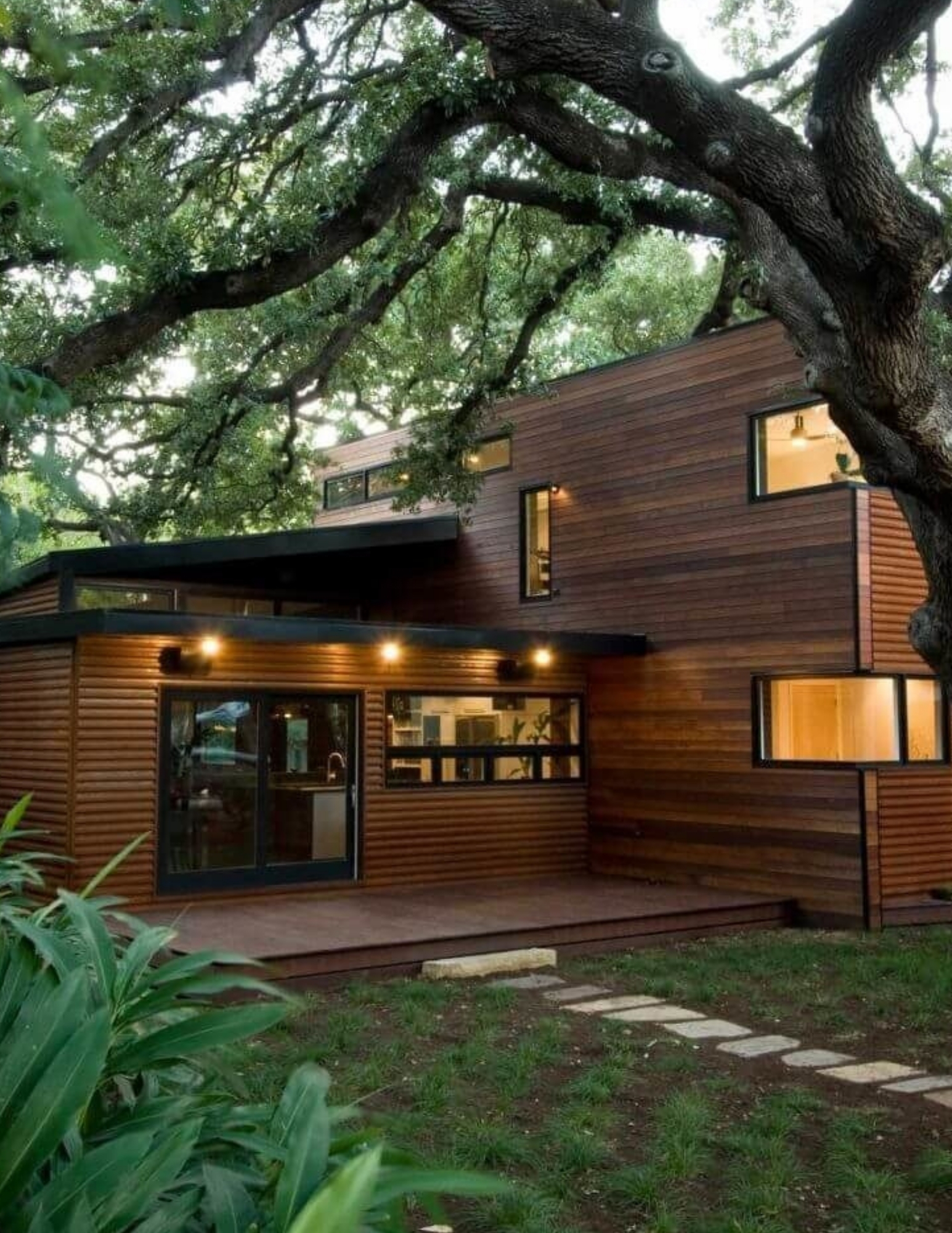 eco-friendly prefab cottage view
