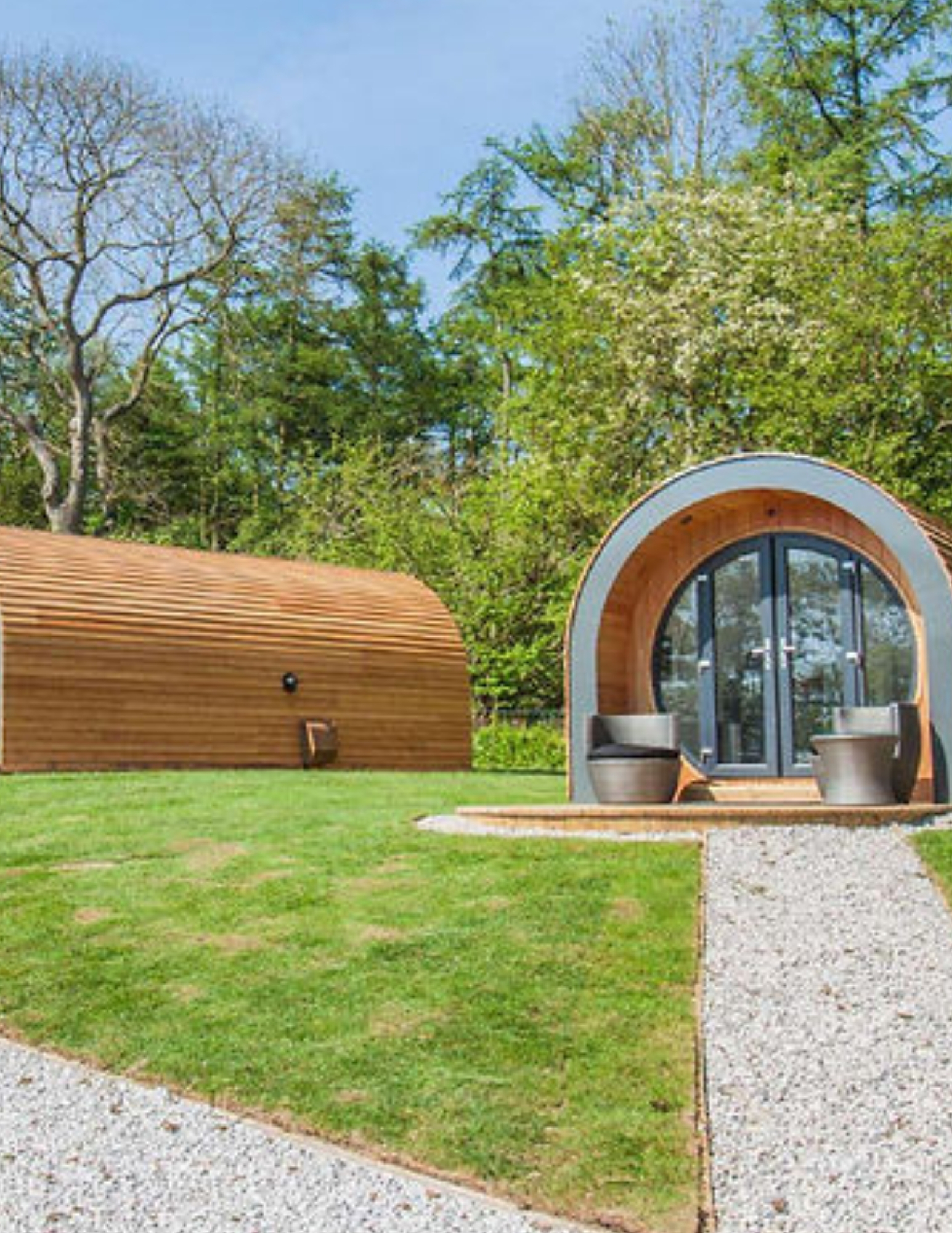 prefab rental cottage in hills